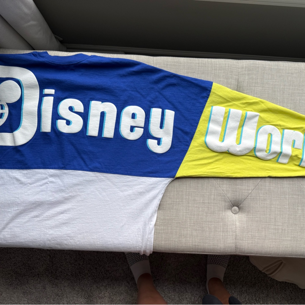 Disney Mickey Mouse Colorblock Sweatshirt - Blue, Pink, Yellow - Picture 5 of 6